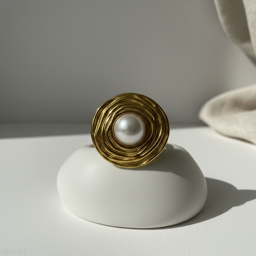 Aura Edge Statement Ring