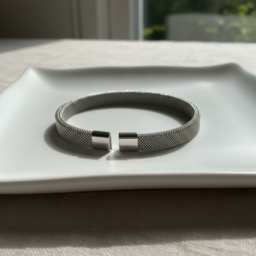 Simple Mesh Stainless Steel Bracelet