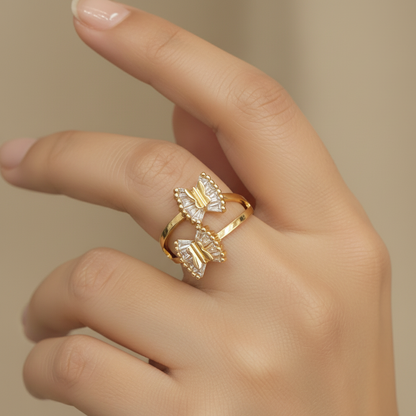 Butterfly Crystal Ring