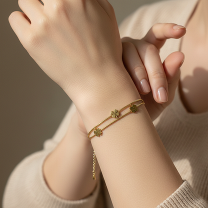 Flower Charm Bracelet