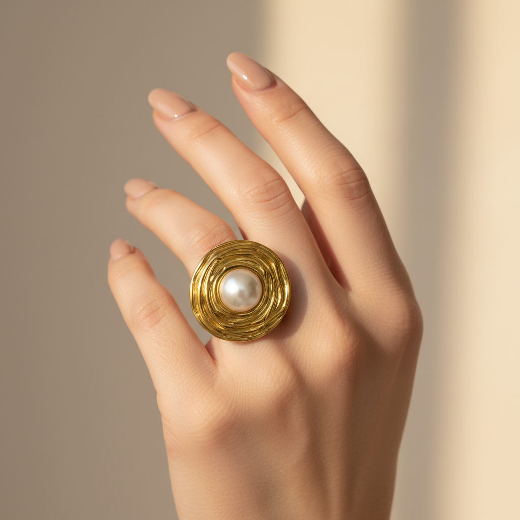 Aura Edge Statement Ring