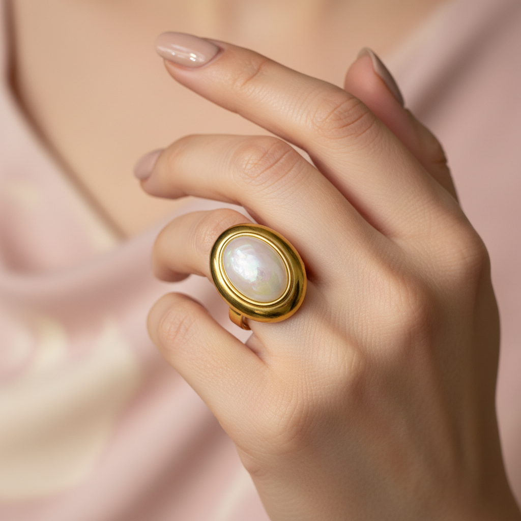 Oval Statement Ring
