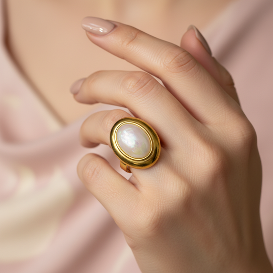 Oval Statement Ring