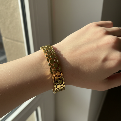Golden Luxe Adjustable Bangle