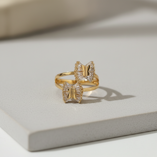 Butterfly Crystal Ring
