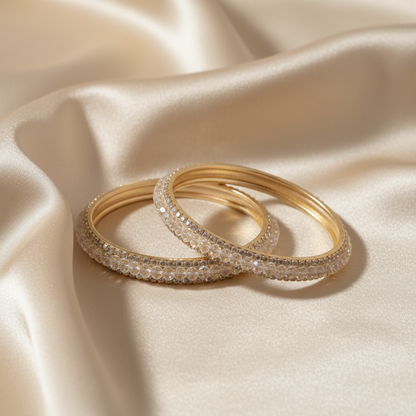 Luxe Crystal Bangle Set (Set of 2)