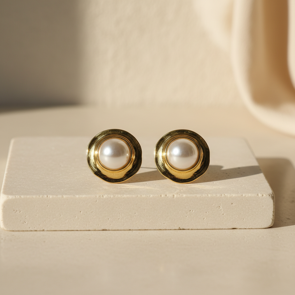 Pearl Stud Earrings