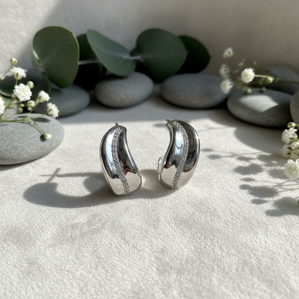 Casual Party Earrings-Silver