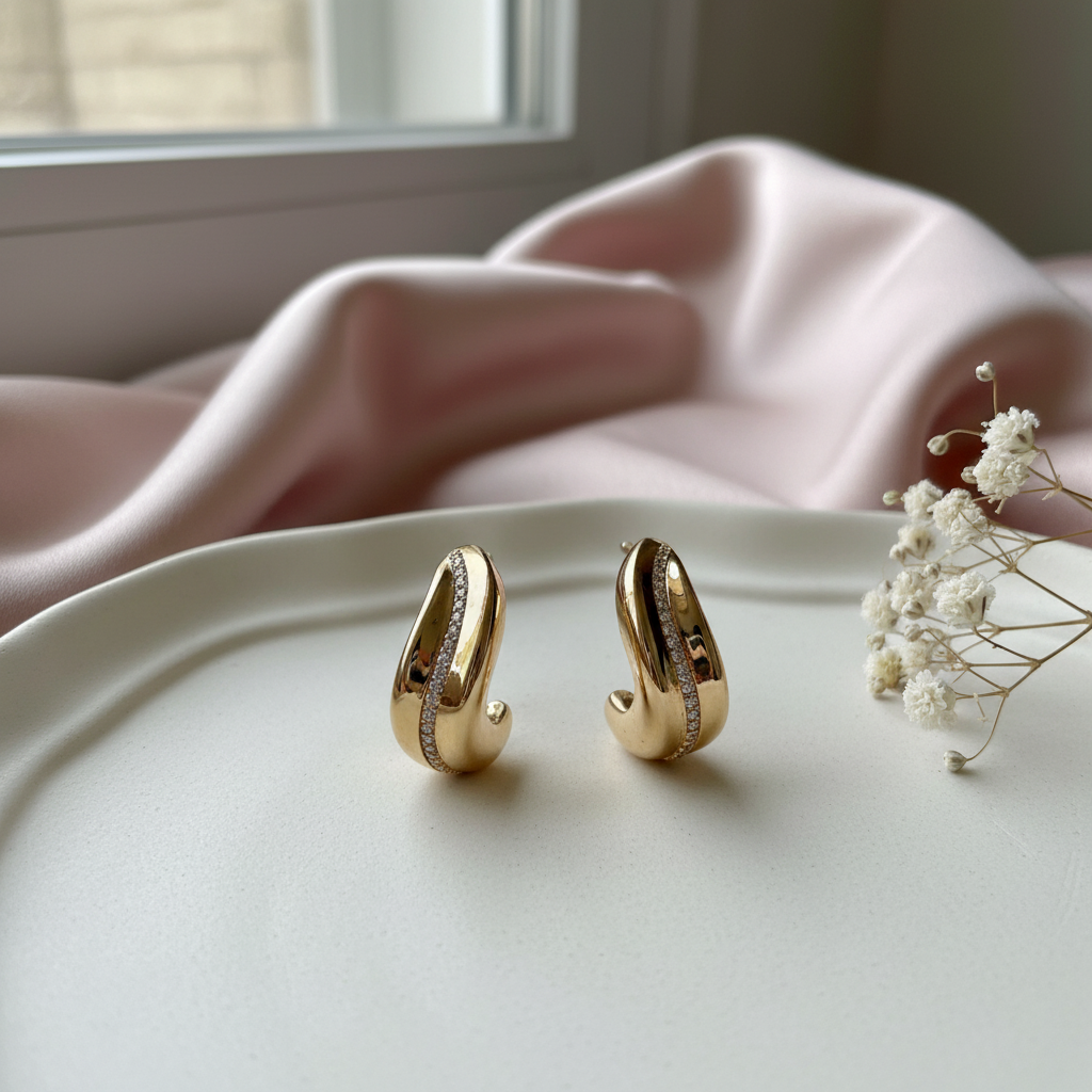 Casual Party Earrings-Gold